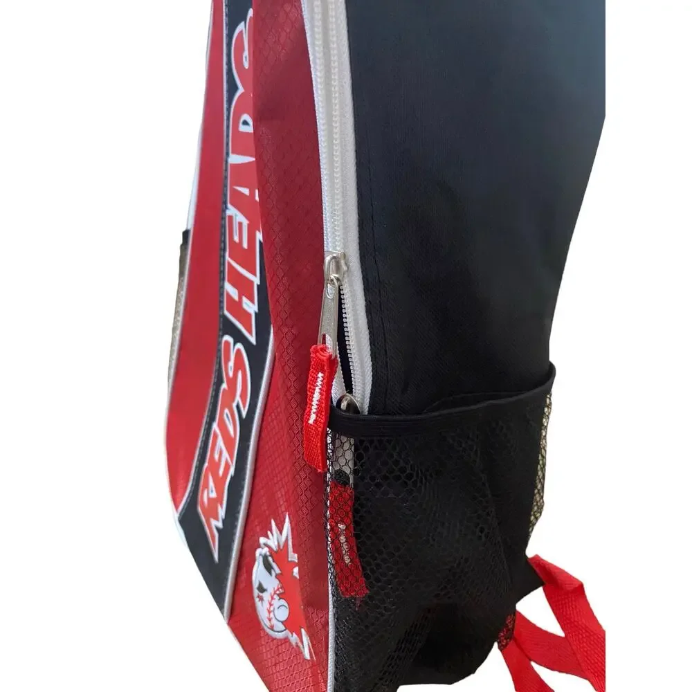 Red Heads Cincinnati Reds Backpack Side Pockets Full Size
